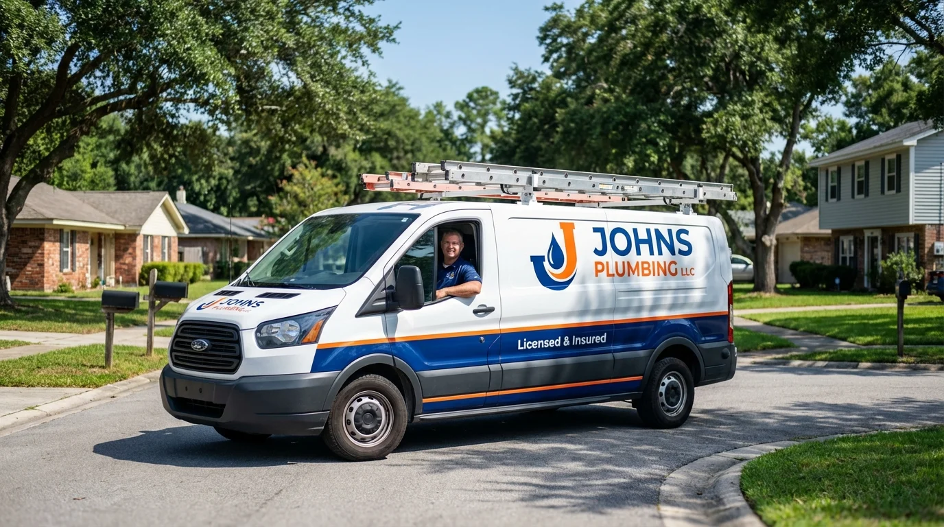 Johns Plumbing LLC service van in Tonopah, NV