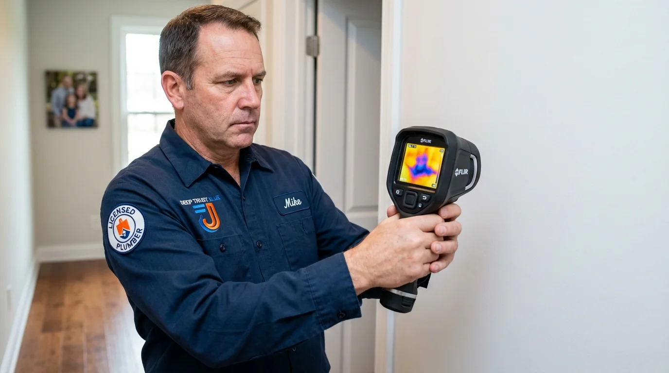 Thermal imaging leak detection by Johns Plumbing LLC in Tonopah