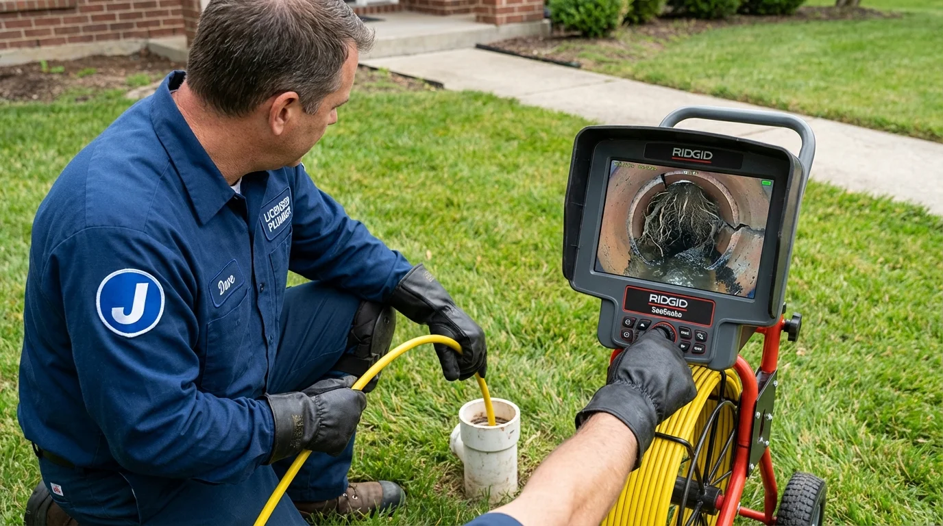 Sewer camera inspection being performed by Johns Plumbing LLC in Tonopah
